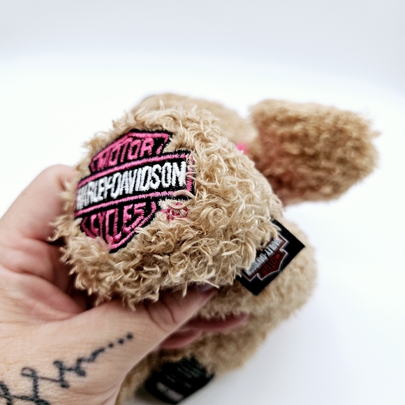 HARLEY DAVIDSON | Spirit Jr motorcycle curly haired stuffed animal toy 12" - Picture 3 of 8